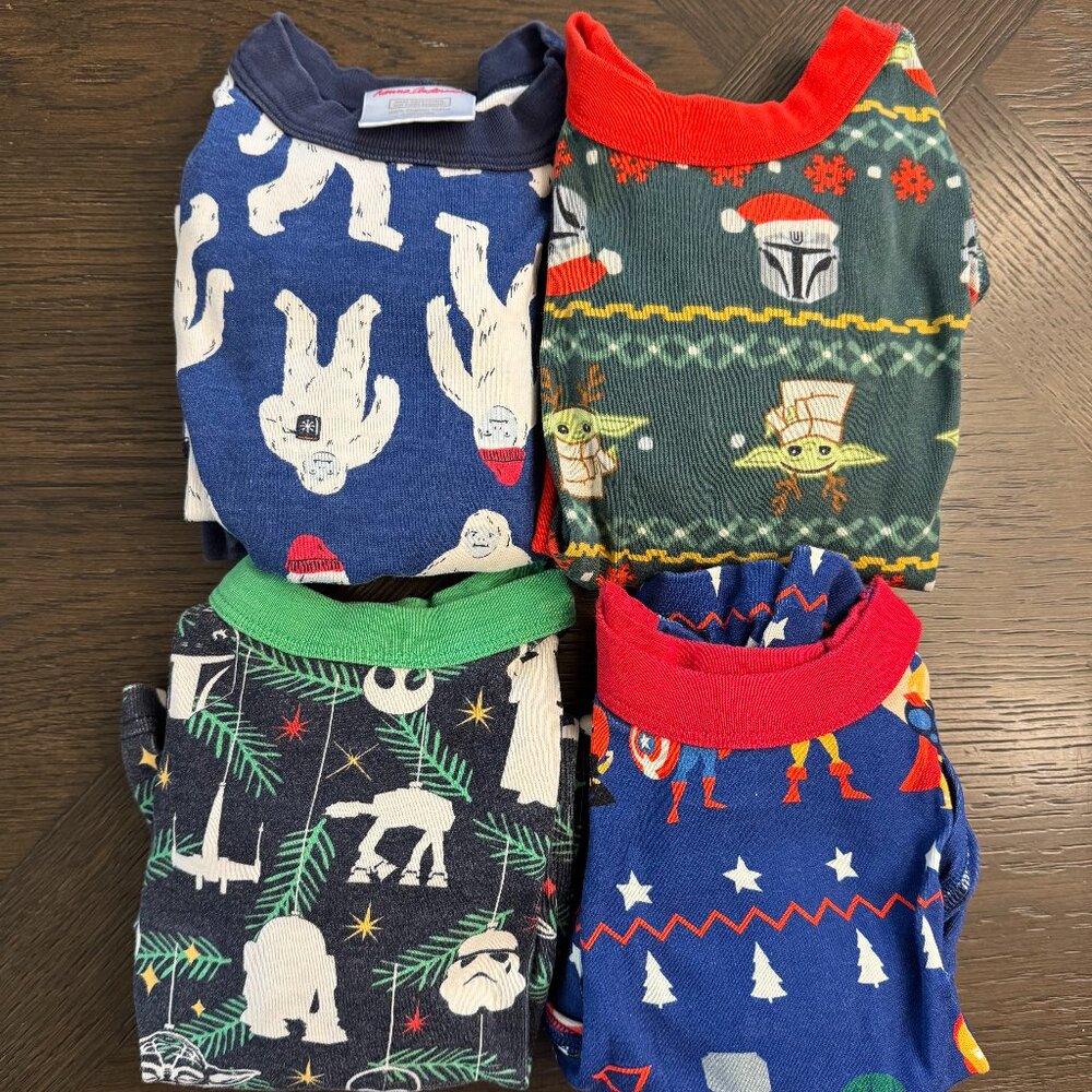 Star Wars/Marvel X Hanna Andersson, 4 Sets PJs, Size 3T/90cm